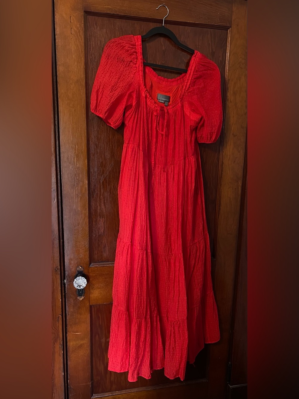 EUC Anthropologie Red Maxi Dress